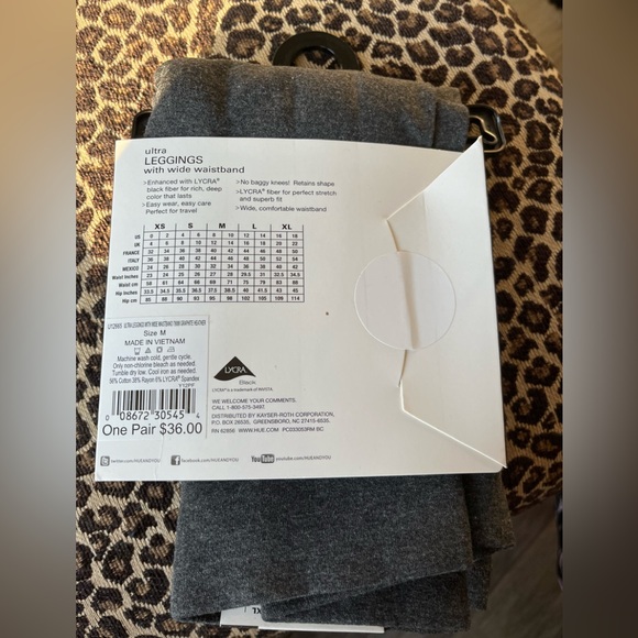 NEW Hue ultra leggings with wide waistband in graphite gray - Picture 6 of 8